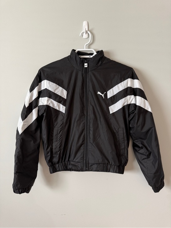 Puma Other - Puma Black White Retro Windbreaker Jacket 90s Streetwear Track Boys XL